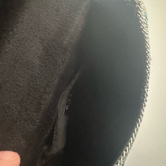 Ramla Handmade Mosaic Tile Convertible Clutch/Crossbody Bag Silver Rainbow NWOT - Picture 6 of 12